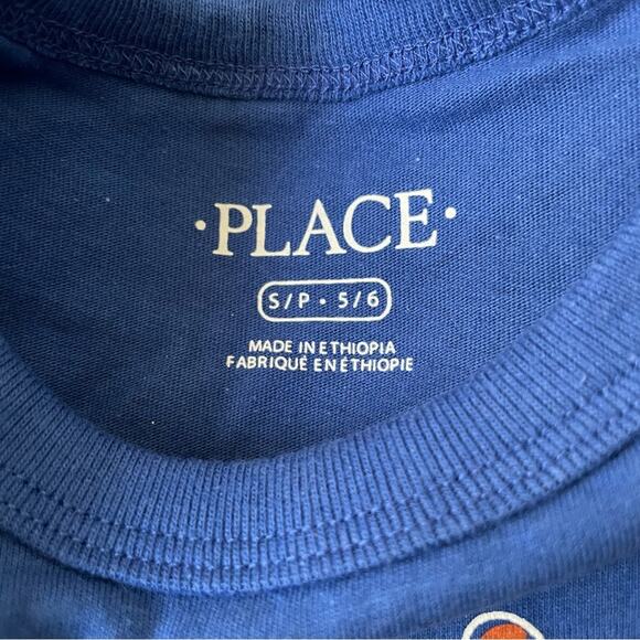 The Children’s Place Blue, Orange & Gray Long Sleeve Ninja T-Shirt - Picture 2 of 2